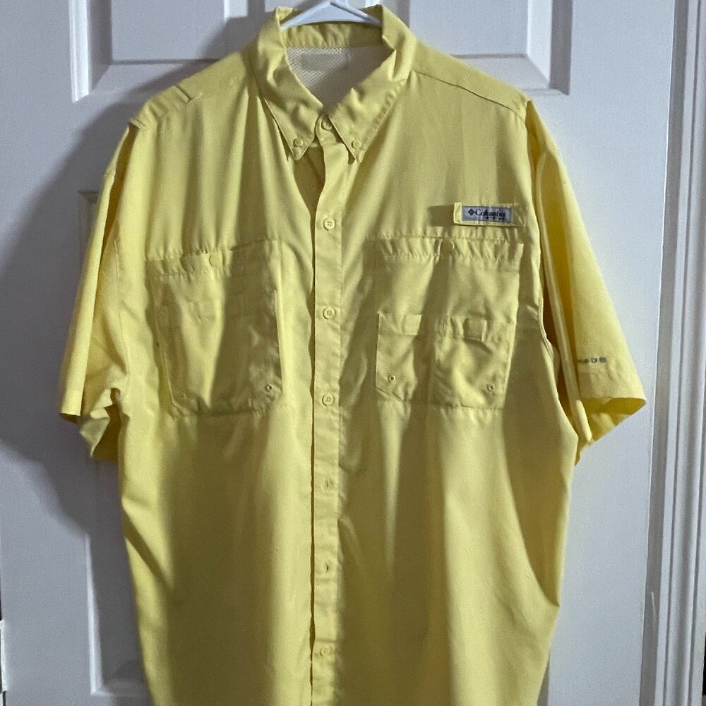 Large (L) Men's Columbia PFG Short Sleeve Sport Shirt